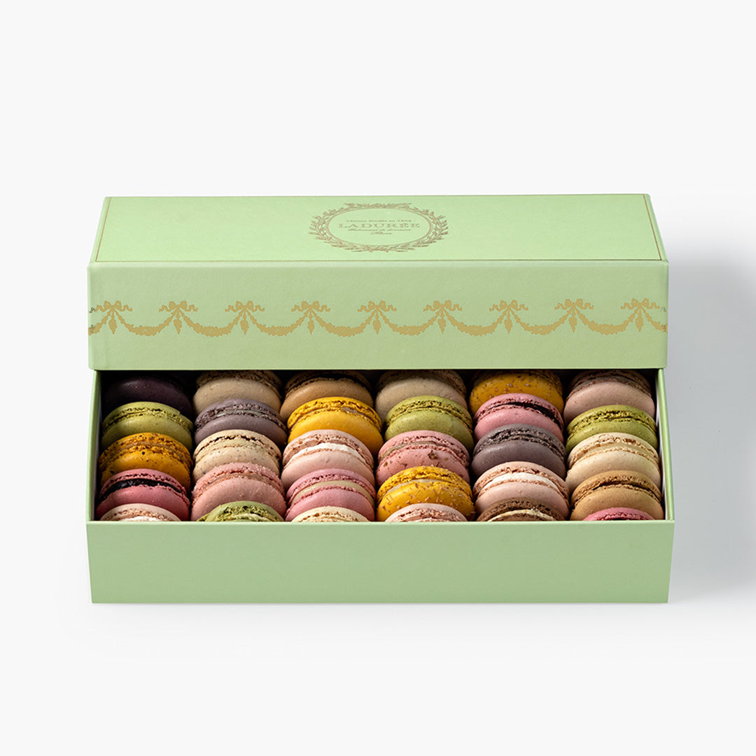 Macaron Gift Box of 30 - Green Prestige Box